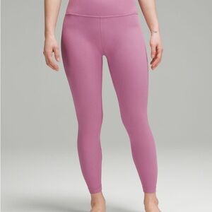 Lululemon athletica pink ribbed leggings size 6
